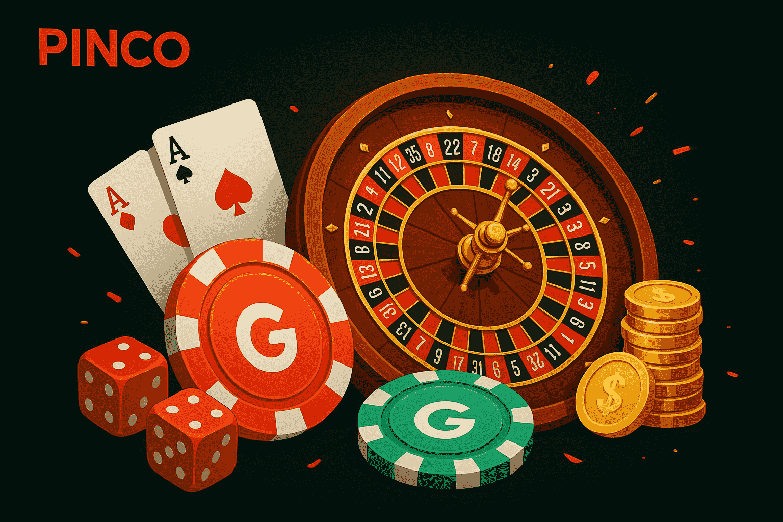 Рулетка и карты Pinco